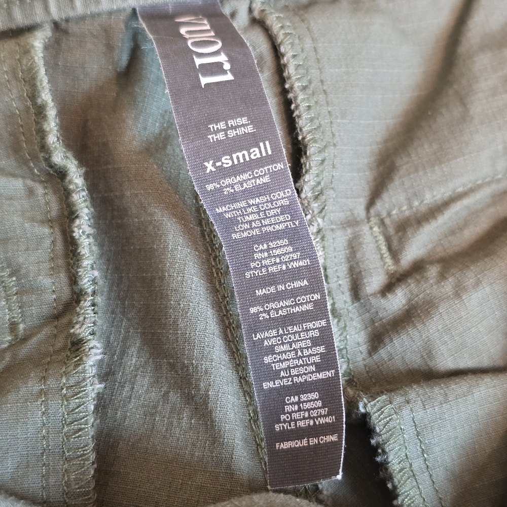 Vuori Women's Ripstop DuraTerra Pants In Olive Army Green XS - Picture 5 of 12